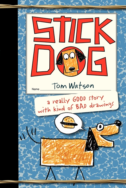stick drawing dog